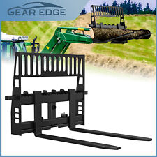 48 Quick Tach Skid Steer Tractor Pallet Fork Frame Blades 4500lbs Capacity