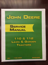 John Deere 110 112 Lawn Garden Tractors Tractor Service Manual Book