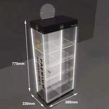 Clear Acrylic Counter Display Casecabinet  With 4 Led Light Multi Purpose