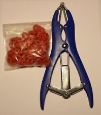 Elastrator Tool Castrate Dock Tail Cattle Sheep Goats With 100 Rings