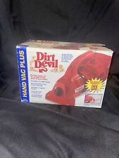 Vintage Dirt Devil Plus Hand Vac Vacuum Model 08130rp Red - Brand New