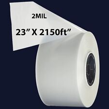 23 X 2150ft 2mil Clear Poly Tubing Plastic Roll