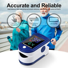 New Fingertip Pulse Oximeter Heart Rate Blood Oxygen Monitor Saturation Spo2 Led