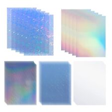 Holographic Sticker Paper Holographic Sheets Cold Laminated Film 5 Styles Mixed