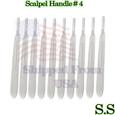 10 Pcs Scalpel Handle 4 Medical Surgical Brand New Stainless Steel