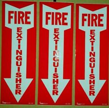 3pk 4x12 Vinyl Fire Extinguisher Sign Self Adhesive Wow What A Deal