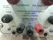 Power Designs Inc. 4005 Transistorized Power Supply 0-40 Vdc - Used