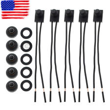 5pcs 12v Waterproof Push-button On-off Switch With 4 Leads For Motorcyclecar