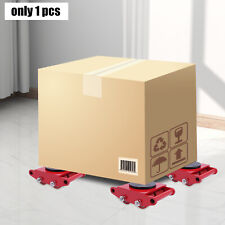 5t Machinery Mover Heavy Duty Cargo Mover Moving Roller Trolley 360 Rotation