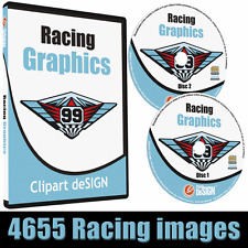 Racing Graphics Clipart-vinyl Cutter Plotter Race Car Images-vector Clip Art Cd