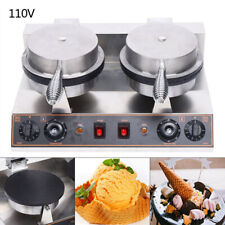 Commercial Electric Nonstick Waffle Ice Cream Cone Machine Waffle Egg Roll Maker