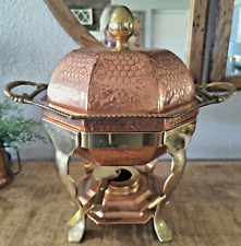 Copper Brass Chafing Dish 5 Pc Set 10 Pan Large