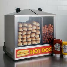 Hot Dog Steamer Commercial 200 Hotdog Cooker Bun Warmer Concession Vending Cart