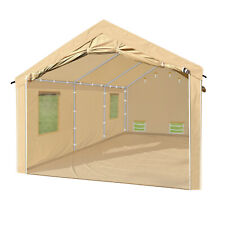 Otobo Storage Shelter Portable Carport Shed Car Canopy Mesh Windows And Floor