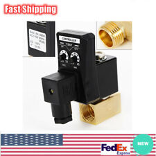 Automatic Timed Electronic Drain Valve 2 Way 12 For Air Compressor Water Tank