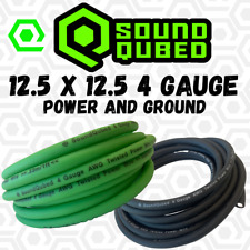 25 Ft 4 Gauge Awg Cca 12.5 Green 12.5 Black Power Ground Wire Soundqubed