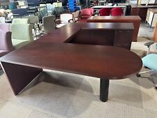 P Table U Shape In Mahogany Color Finish By Standard Desk Co