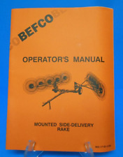 Befco V-rakemounted Side-delivery Rake Operators Parts Manual