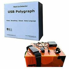 Usb Polygraph Machine 3 Military Detector Test Testing Truth Dare Damaged Box