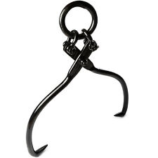 Swivel Grab Skidding Tongs - 18 Jaw Opening Black Log Chain Grabber With O-ring