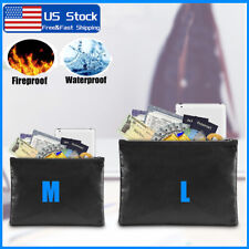 2000 Fire Proof Money Bag Waterproof Safe Cash Fireproof Document Pouch Bag Us