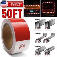 Reflective Trailer Tape Red White Truck Warning Tape Conspicuity Sign Safety Car