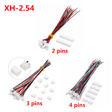 10 Set Jst Xh2.54mm 2 3 4 Pin Wire Cable Connector Male Female Plug Socket