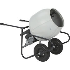 Klutch Electric Cement Mixer 3.5 Cu. Ft. Poly Drum 12 Hp 120v Electric