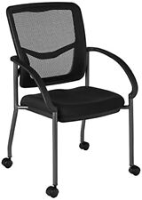 Office Star Progrid Deluxe Stackable Visitors Chair With Breathable Back And...