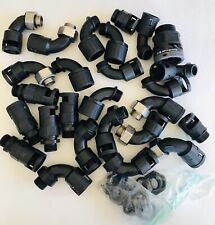 Wow Huge Lot Flexicon 90 Degree Elbow Black Nylon Electrical Cable Gland