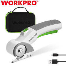 Workpro 4v Cordless Electric Scissors Cutter Usb For Crafts Sewing Cardboard New