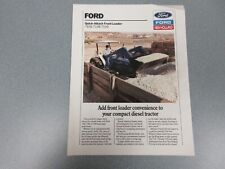 Ford Nh 7106 7108 7109 Quick-attach Front Loader Sales Sheet 2 Page