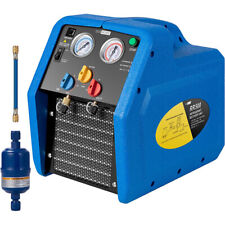 Refrigerant Recovery Machine 1 Hp Dual Cylinder Oil-less Freon Recycling Unit