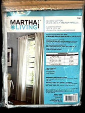 Martha Stewart Living Classic Cotton 50 X 84 H Tab Top Panel White New 4 Availab