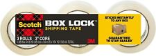 Scotch Box Lock Packaging Tape 3 Rolls 1.88 In X 54.6 Yd Extreme Grip...