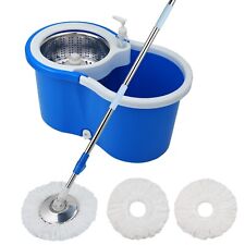 Spin Mop And Bucket W Wringer Set Floor Cleaning System Wet And Dry Adjustable