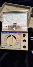 Hioki Model 3000 Multimeter Analog Tester With Hard Case And Leads Made In Japan