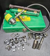 Greenlee Square Knockout Punch Set Hydraulic Pump Driver Conduit Machinist