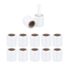 Mini Stretch Wrap Shrink Film With 1 Plastic Handlecase Select Size Rolls