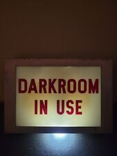 Vintage Darkroom In Use Lighted Sign