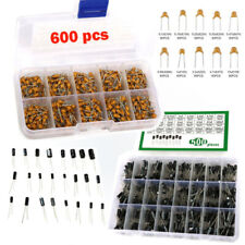 600pcs Ceramic Capacitor Assortment Kit 24value 500 Electrolytic Capacitor Kit