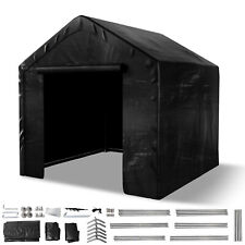 Outdoor Storage Shed Canopy Carport Heavy Duty Metal Frame Shelter 6x6