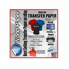 Heat Transfer Paper  Inkjet Printer Dark T Shirt Iron On Heat Press Blue Line