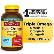Nature Made Triple Omega 369 Softgels Dietary Supplement 170 Count