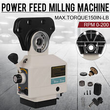 As-250 150lbs Torque Power Feed Milling Machine X-axis Bridgeport L.a. 0-200prm