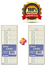 1000 Ct Time Cards Punch Employee Payroll Amano Clock 2 Sided Adams