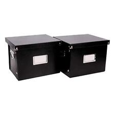 Snap-n-store File Storage Box Organizer - 2 Pack - Assorted Styles Colors