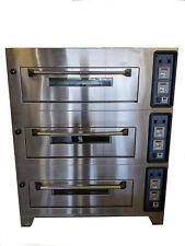3-deck Commercial Bakery Oven Electric 240vac General Gem120 Mixer Trays