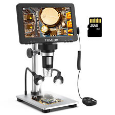 Tomlov Digital Magnifier 1200x 7 Coin Microscope Camera Soldering Microscope