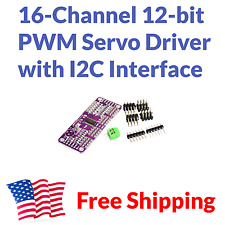 16-channel 12-bit Pwm Servo Driver I2c Arduino Pi Motor Shield Us Ship